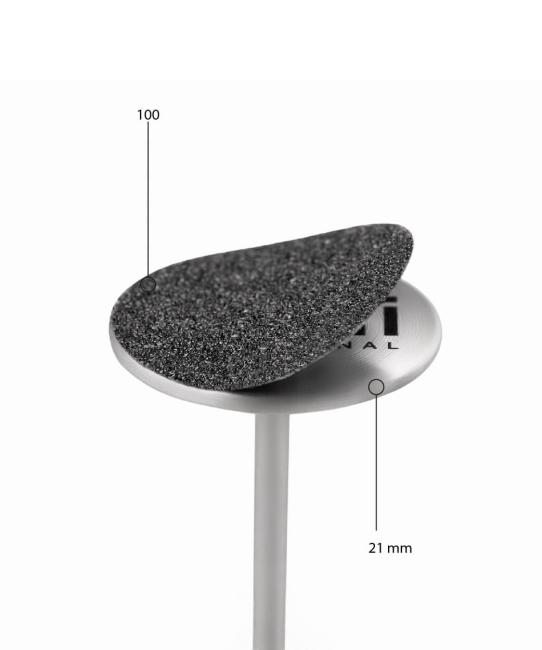 Disque 21 mm (noir, grain 100, sans mandrin, 50 pcs)